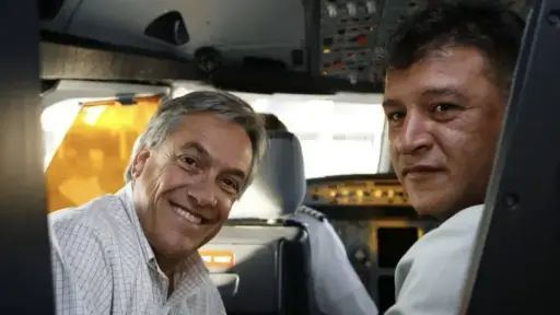 Claudio Borghi y Sebastián Piñera