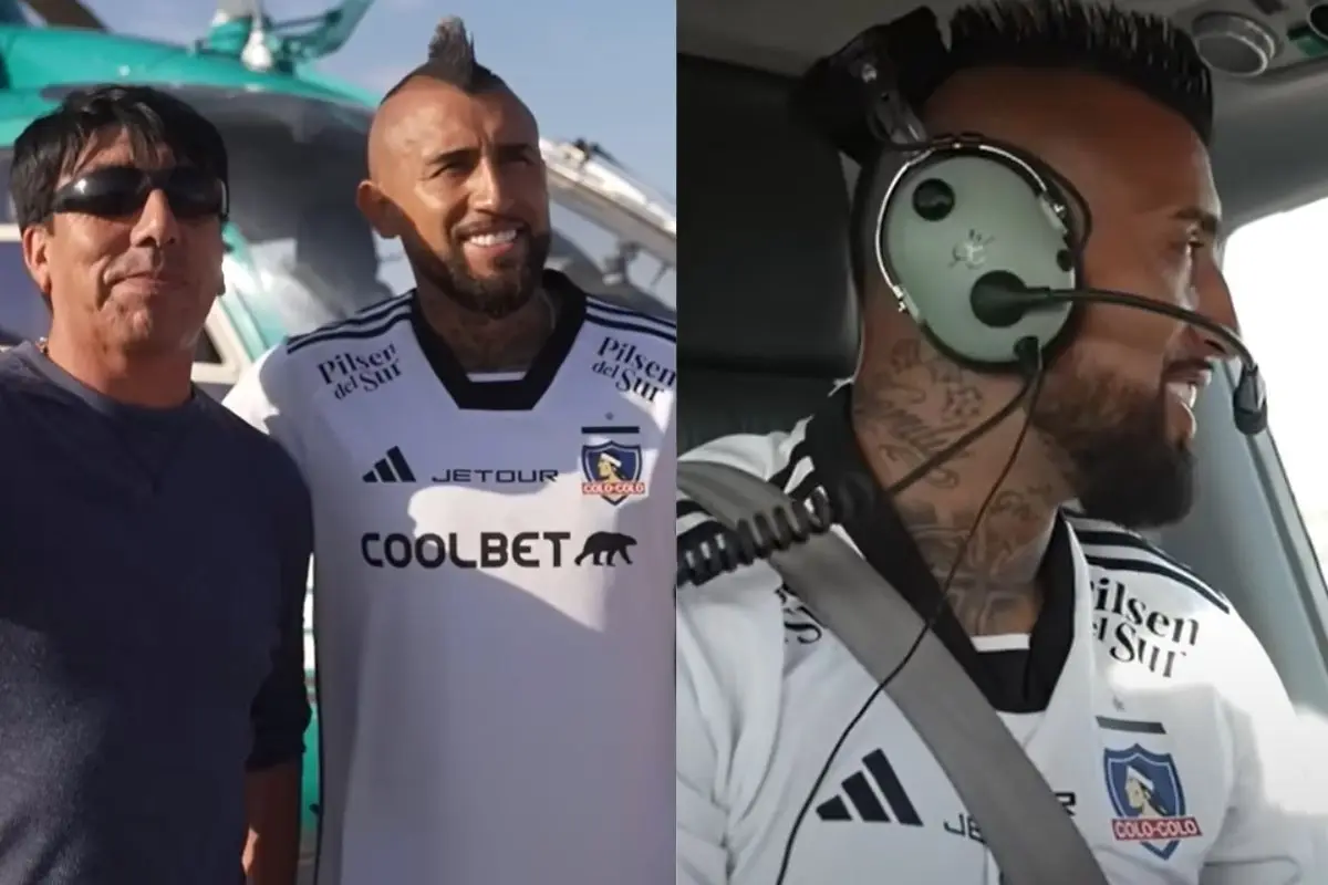 Arturo Vidal desde los cielos, Captura