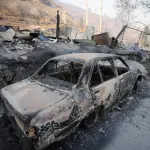 El incendio arrasó con todo en el sector de Achupallas, Agencia Uno