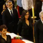 Camila Vallejo y otros cinco ministros llegaron al funeral de Sebastián Piñera, Agencia Uno