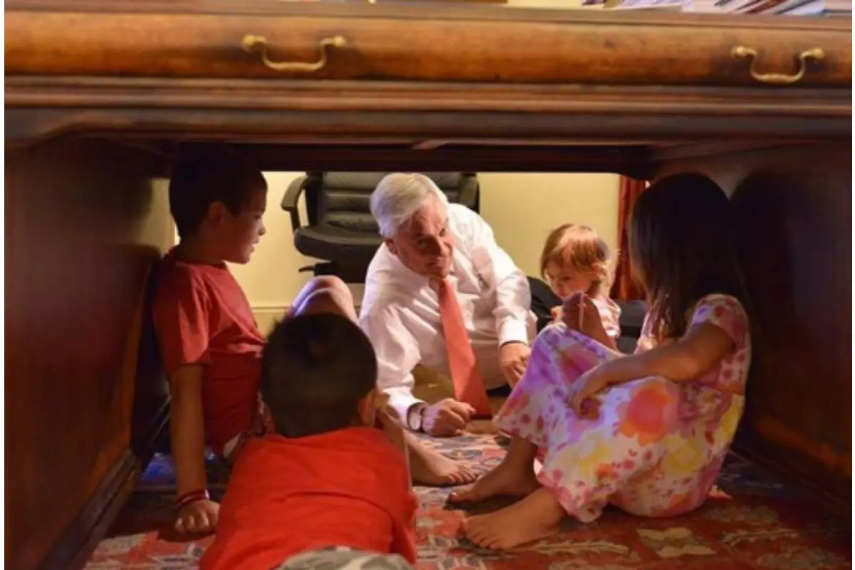 Sebastián Piñera y nietos, redes sociales