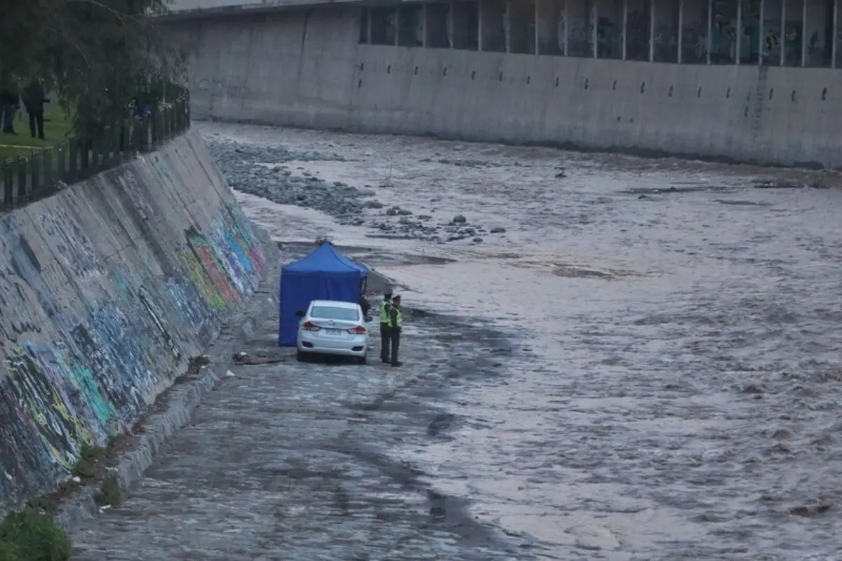 Un cuerpo apareció en en el río Mapocho, Agencia Uno