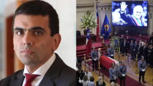 Carlos Gajardo y funeral de piñera, Redes Sociales