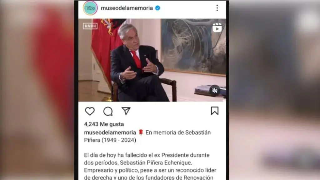 Publicación del Museo de la Memoria y los DDHH - Redes sociales 