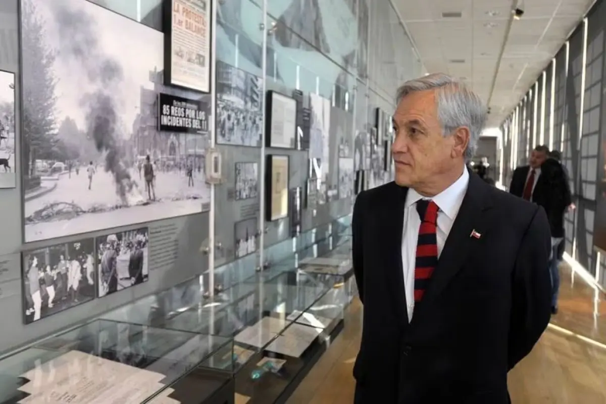 Sebastián Piñera en el Museo de la Memoria y los DDHH, redes sociales