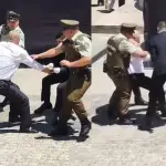 Tensión se vivió en la Plaza de la Constitución, Captura