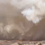 Incendio Texas, EEUU, Captura video, redes sociales