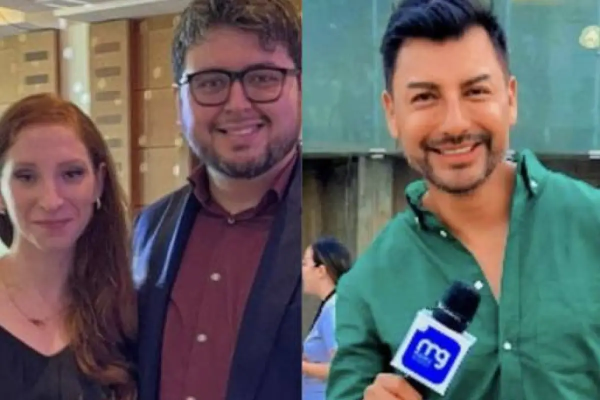 Luis Slimming y su esposa