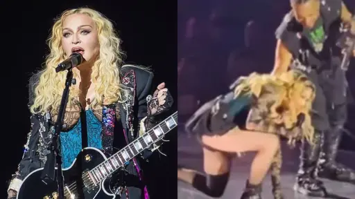 Madonna se cae en concierto, Redes Sociales