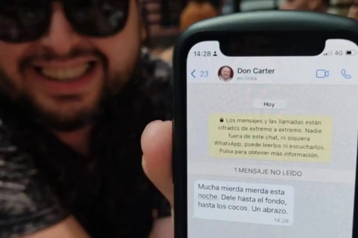 Don Comedia recibió la buena onda de Don Carter, Redes sociales