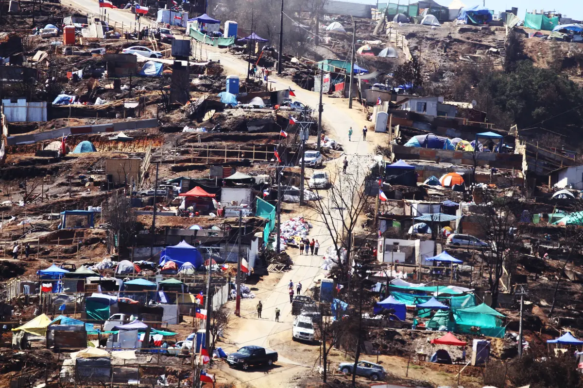 Campamento en Viña del Mar , Agencia Uno