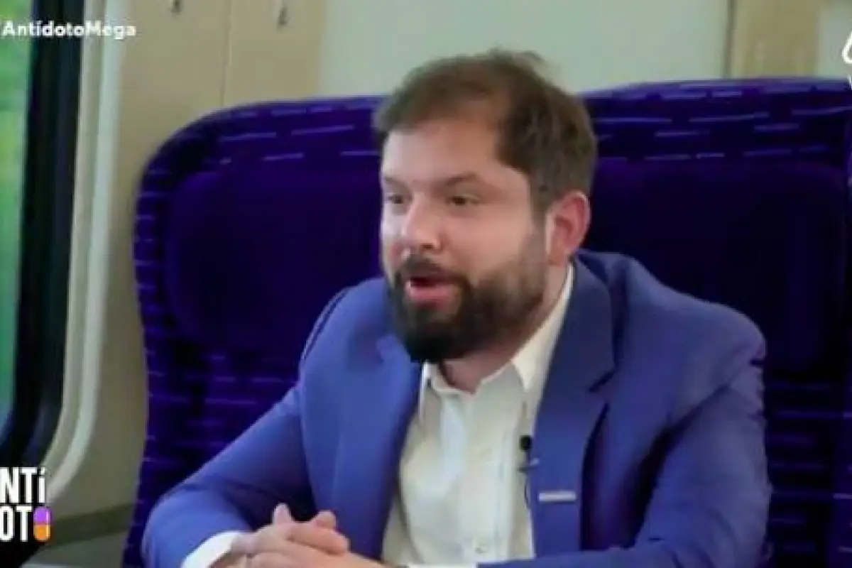 Gabriel Boric entrevistado en El Antídoto, Captura de Video