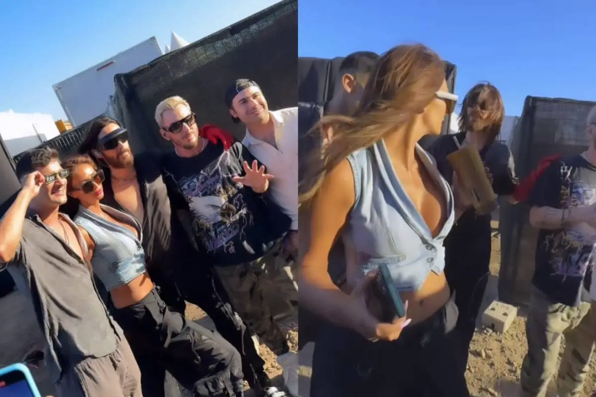 Pamela Díaz y Jared Leto, Captura de redes sociales