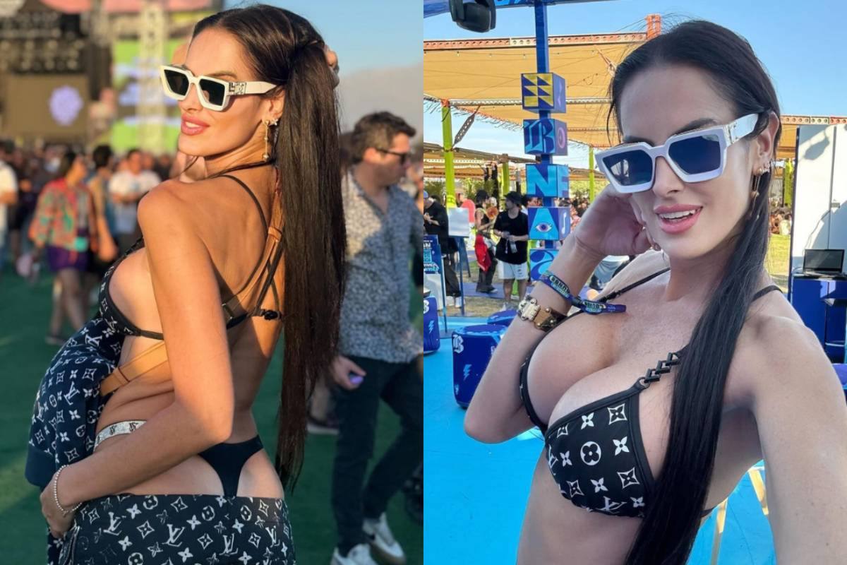 Adriana Barrientos sacó suspiros con atrevido look en Lollapalooza