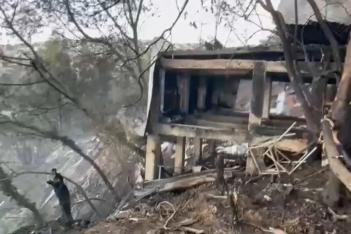 Incendio afectó al Cerro Cordillera, Captura