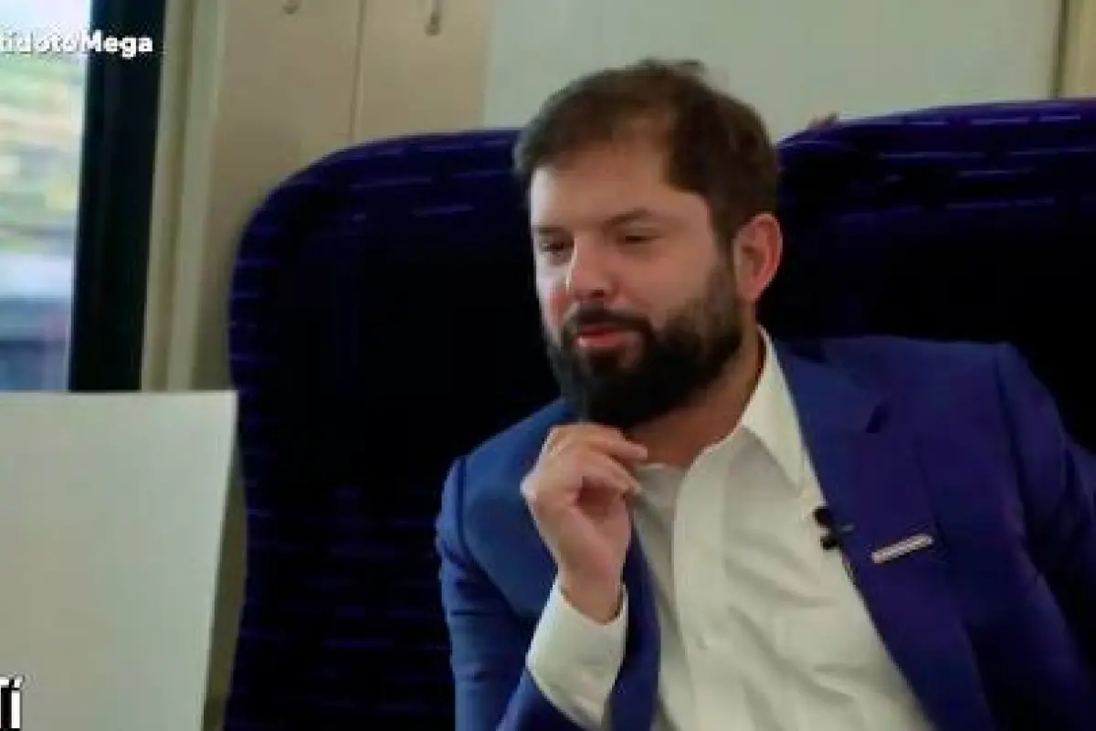 Boric en la entrevista con Copano, Captura de Video