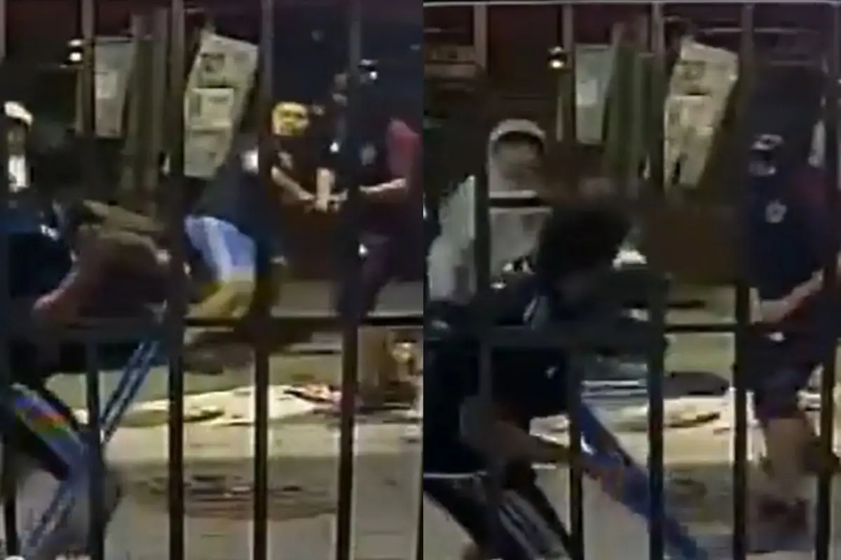 Hincha de Colo Colo fue atacado por fanáticos azules, Captura