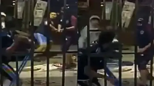 Hincha de Colo Colo fue atacado por fanáticos azules, Captura