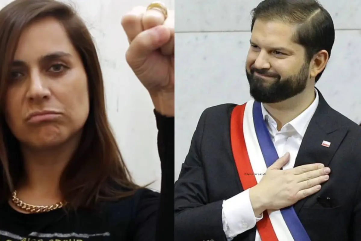 Natalia Valdebenito y Gabriel Boric
