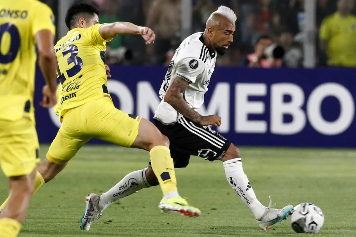 Partido válido por Copa Libertadores entre Colo-Colo de Chile y Sportivo Trinidense de Paraguay, disputado en el estadio Monumental, Agencia Uno