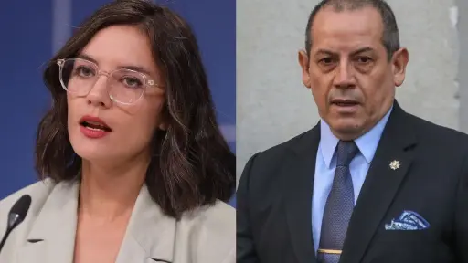 Ministra Vallejo y Sergio Muñoz, AGENCIA UNO