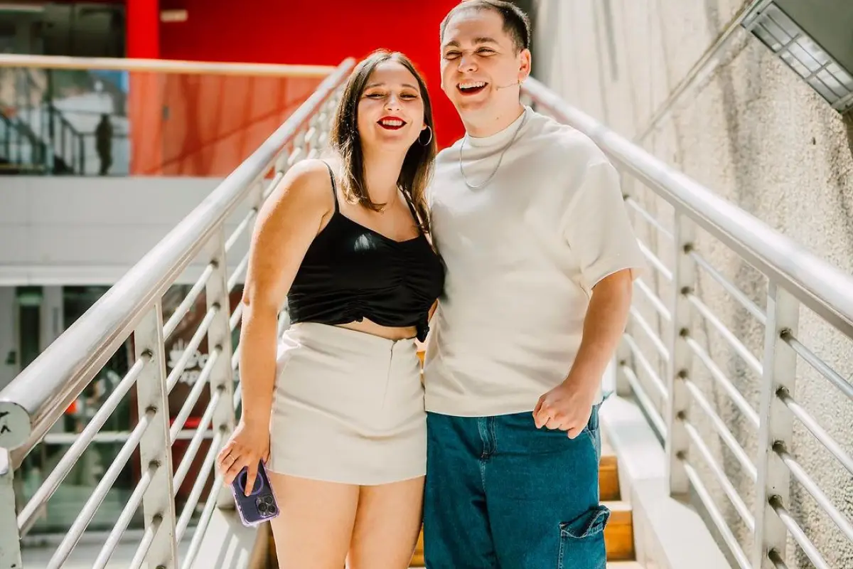 Lucho Miranda y su pareja, redes sociales