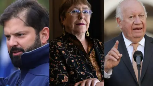 Gabriel Boric, Michelle Bachelet y Ricardo Lagos, Redes sociales