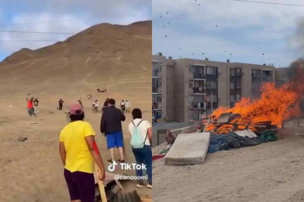 Vecinos expulsan a extranjeros , redes sociales