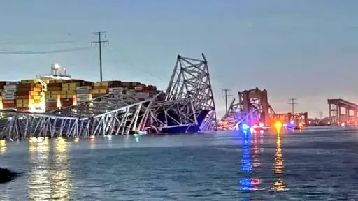 Derrumbe de puente, Baltimore, EEUU, Redes Sociales