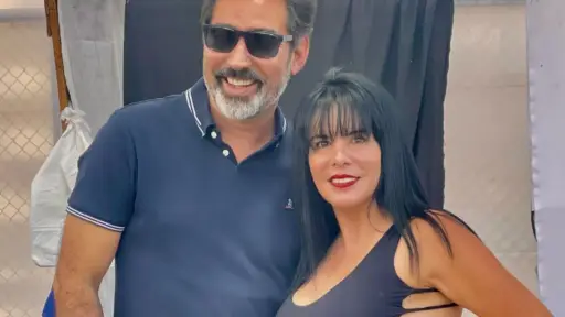 Anita Alvarado y su pareja Pablo Vargas, Instagram