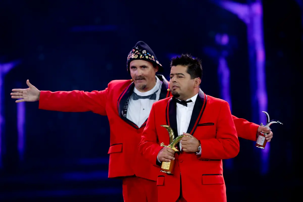 Paul Vásquez y Mauricio Medina en el Festival de Viña del Mar, Agencia Uno