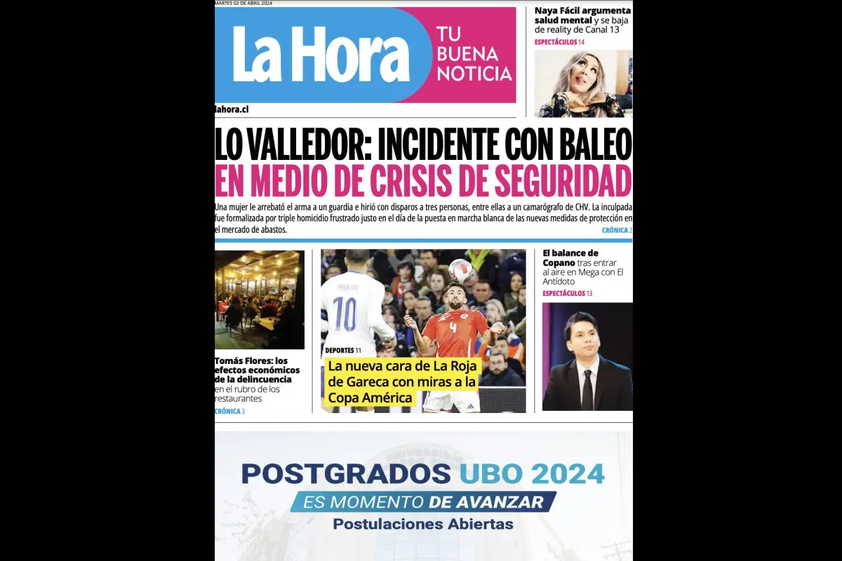 Papel digital 2 de abril 2024, La Hora