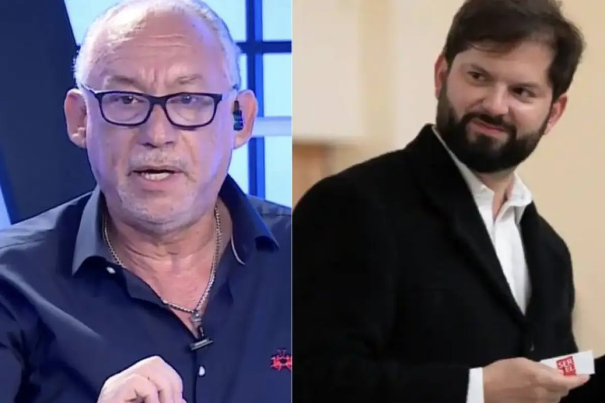 Muricio Israel y Gabriel Boric