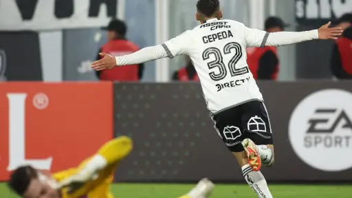 Lucas Cepeda marcó el 1-0 con el que terminó el partido, Agencia Uno
