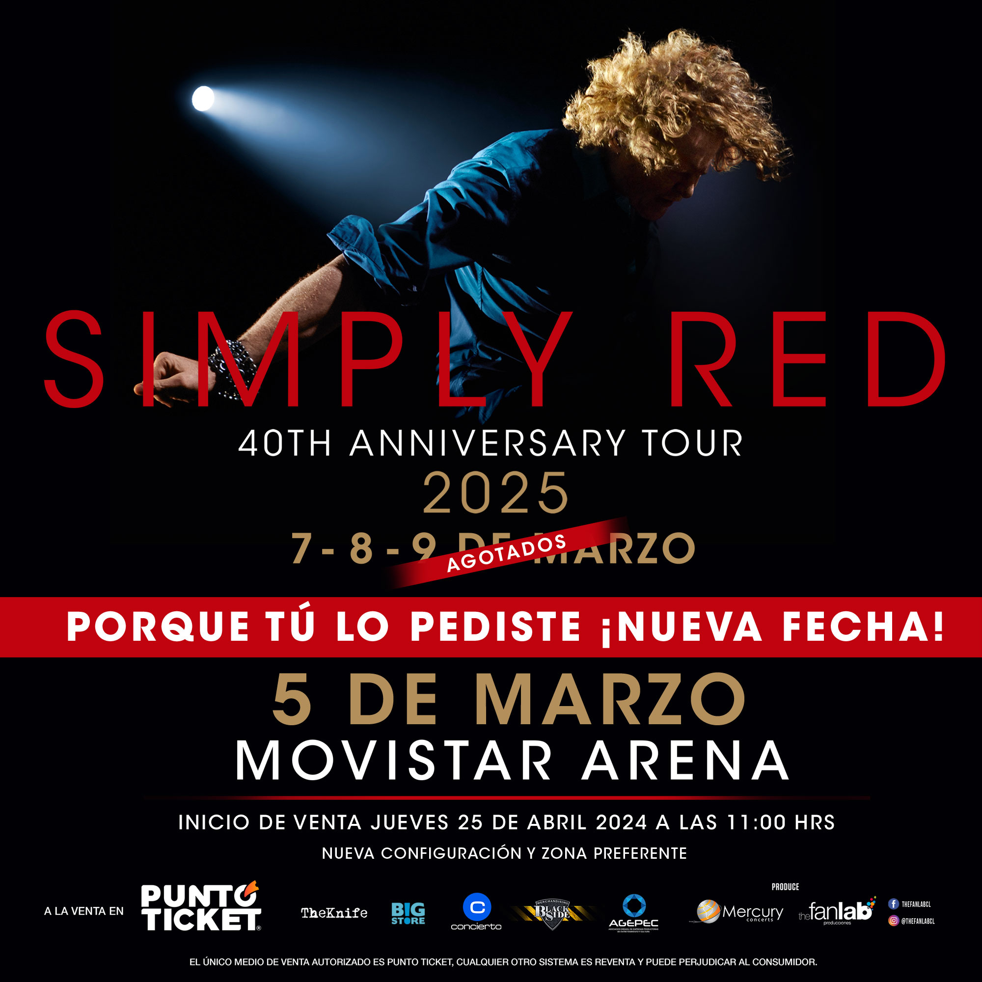 Simply Red, 4ta fecha en Chile  - The FanLab