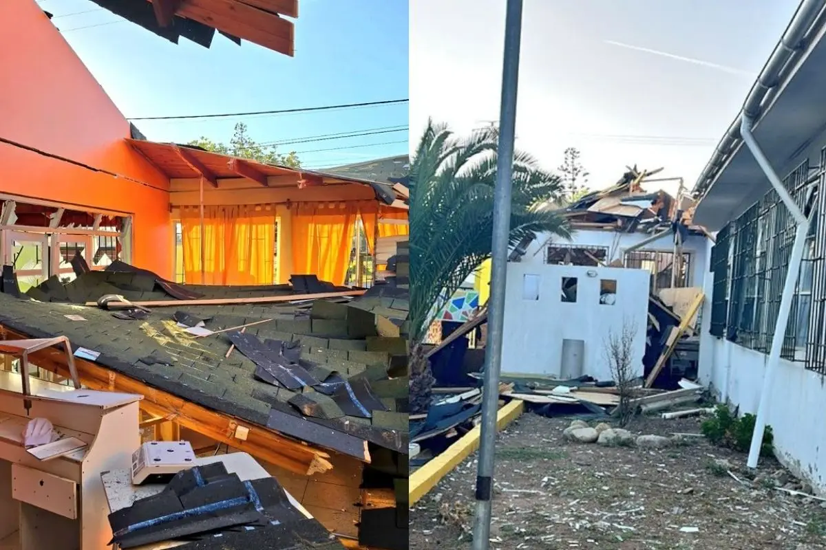 Explosión en colegio ubicado en Los Vilos ,Bomberos