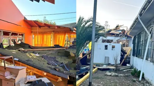 Explosión en colegio ubicado en Los Vilos, Bomberos
