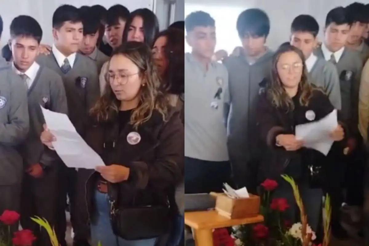 Velorio menor asesinado en Lota , Captura de redes sociales