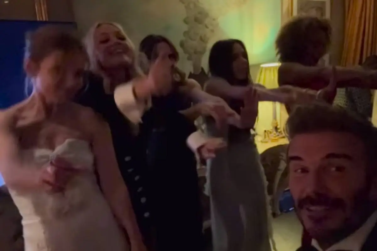 David Beckham con Spice Girls, Captura