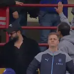 Presidente Boric viendo el partido en Santa Laura, Captura de pantalla