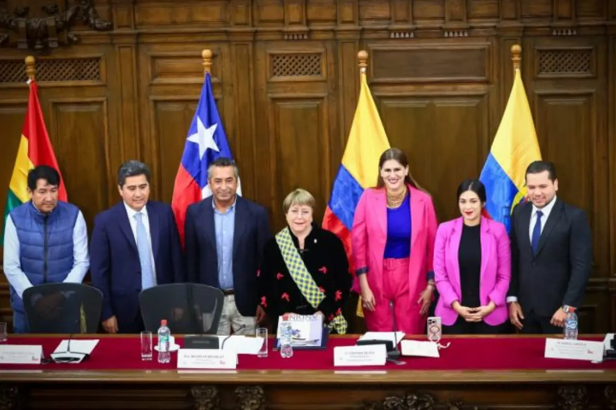 Michelle Bachelet fue homenajeada en el Parlamento Andino, Captura de pantalla