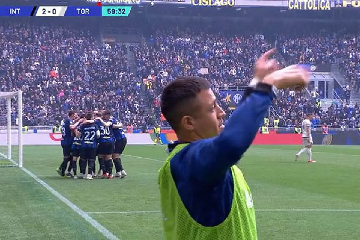 Alexis Sánchez pidiendo minutos en Italia, Captura de pantalla