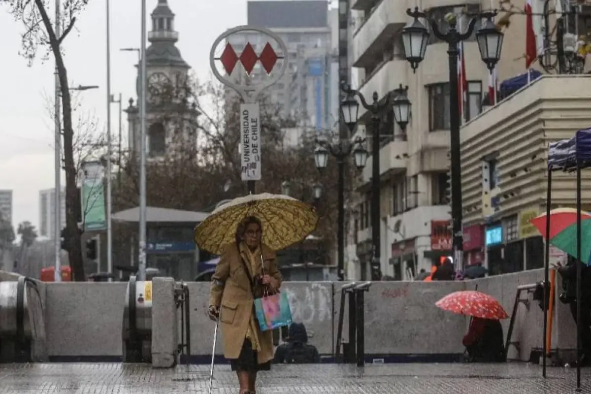 Lluvia en Santiago