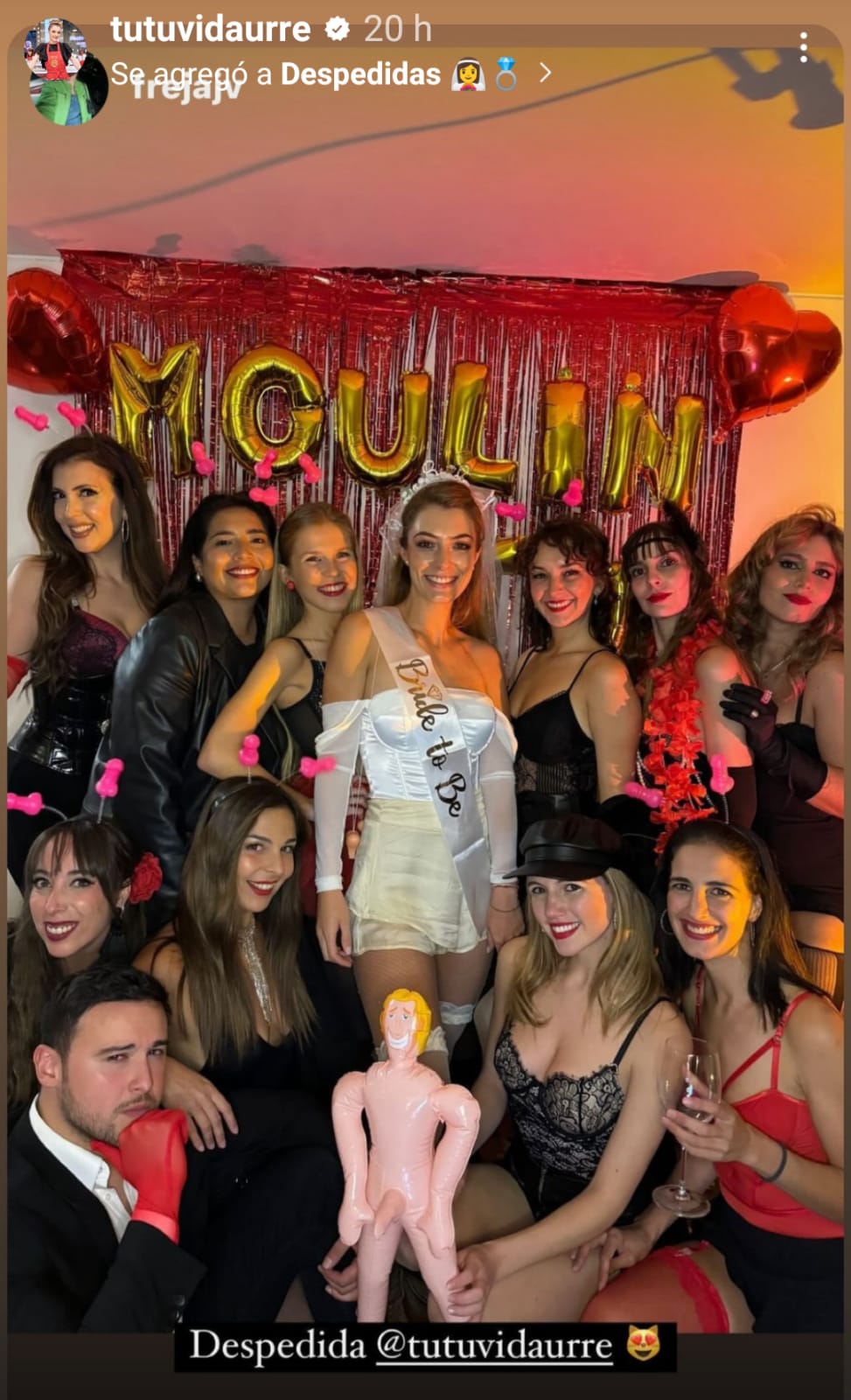 Al estilo Moulin Rouge: Tutu Vidaurre celebró desenfrenada despedida de  soltera