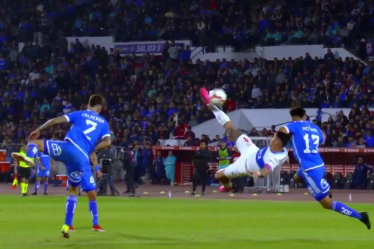 Golazo de Fernando Zampedri , Captura de redes sociales