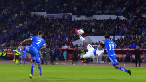 Golazo de Fernando Zampedri , Captura de redes sociales