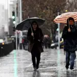 Lluvia en Santiago