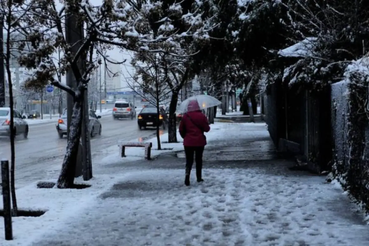 nieve en Santiago