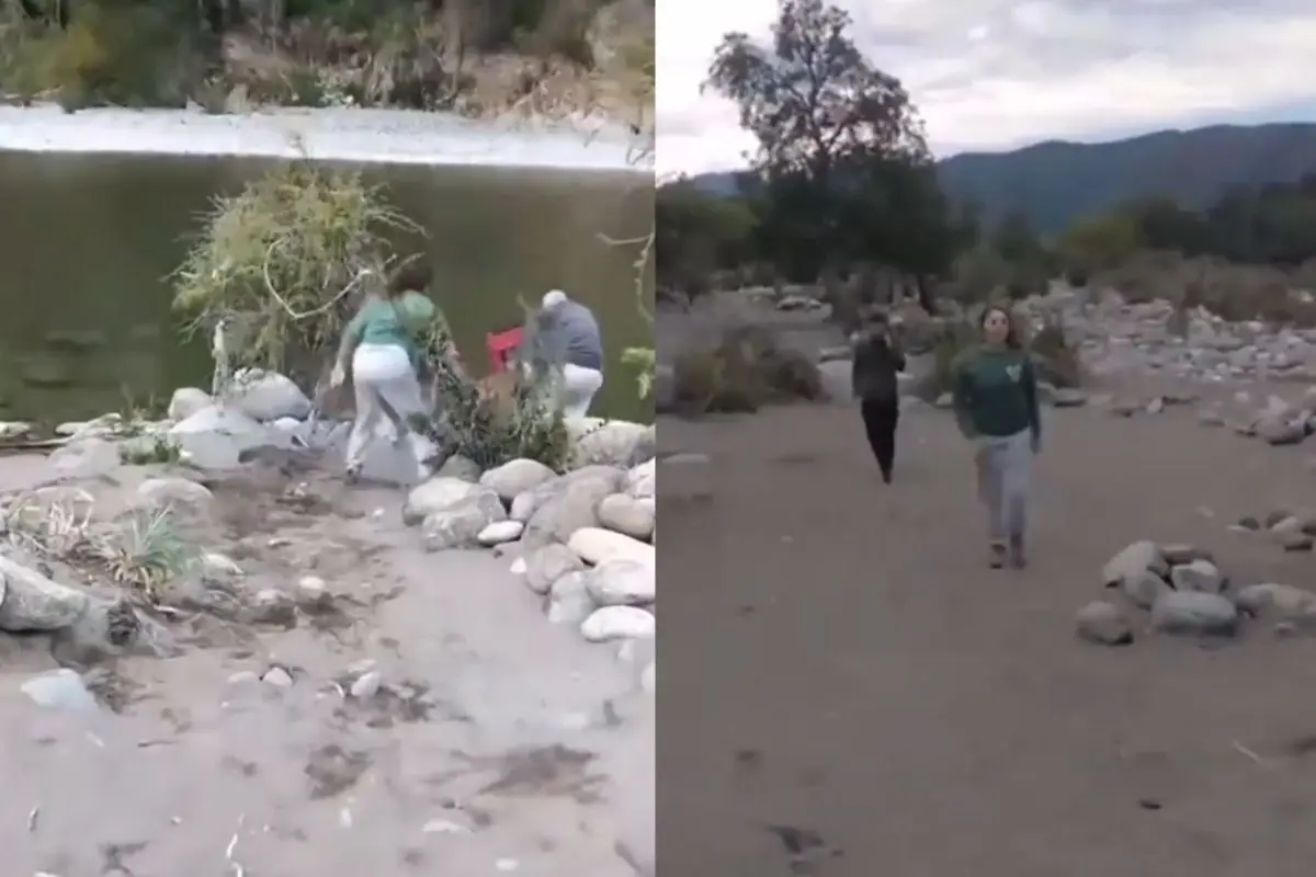 Mujer lanzó a Río Achibueno a adulto mayor, Captura