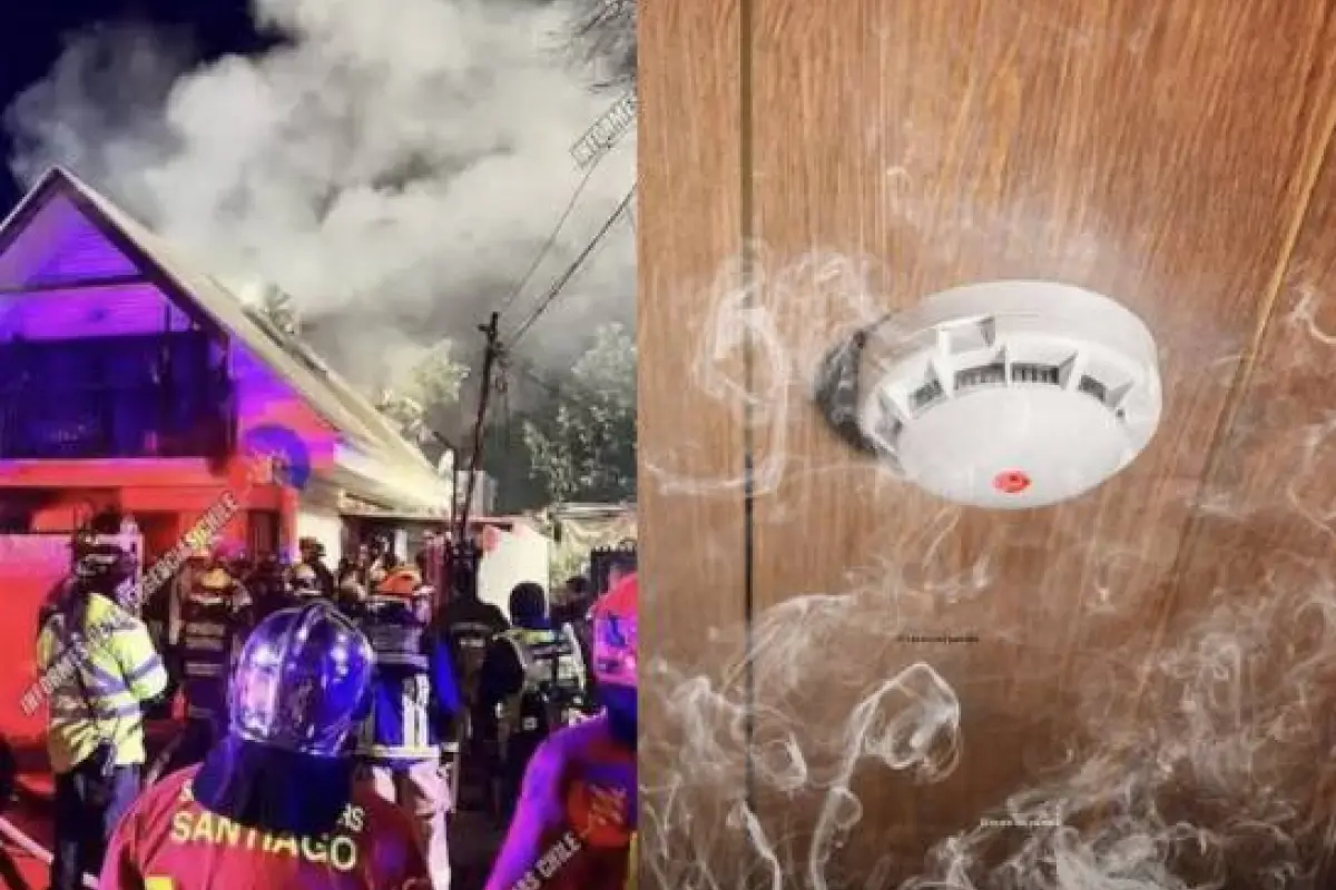 Incendio en casa de Mariana Derderián